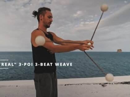 “The Real” 3-poi 3-beat weave (aka. swapping weave)