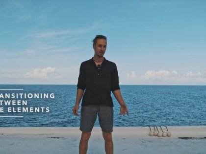 Transitions between the elements (with your arms)