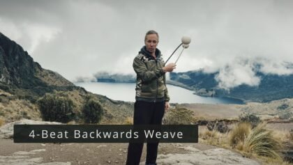 One-handed Backwards 4-beat Weave