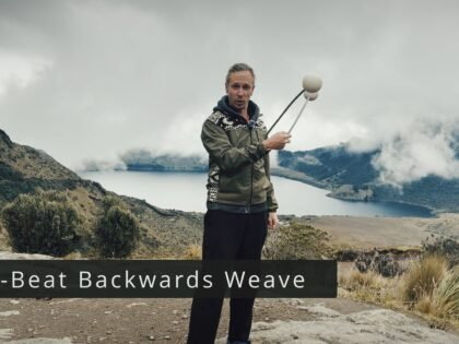 One-handed Backwards 4-beat Weave